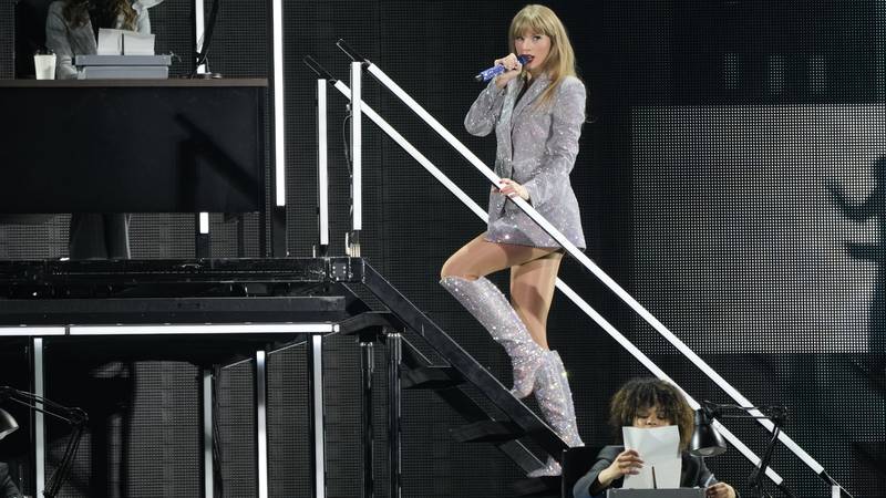 Taylor Swift performs during the opener of her Eras tour Friday, March 17, 2023, at State Farm...