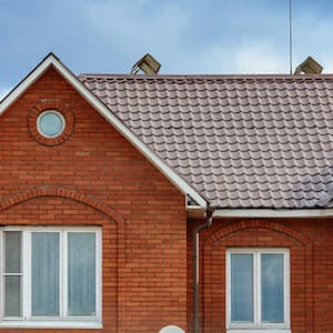 A residential metal roofing