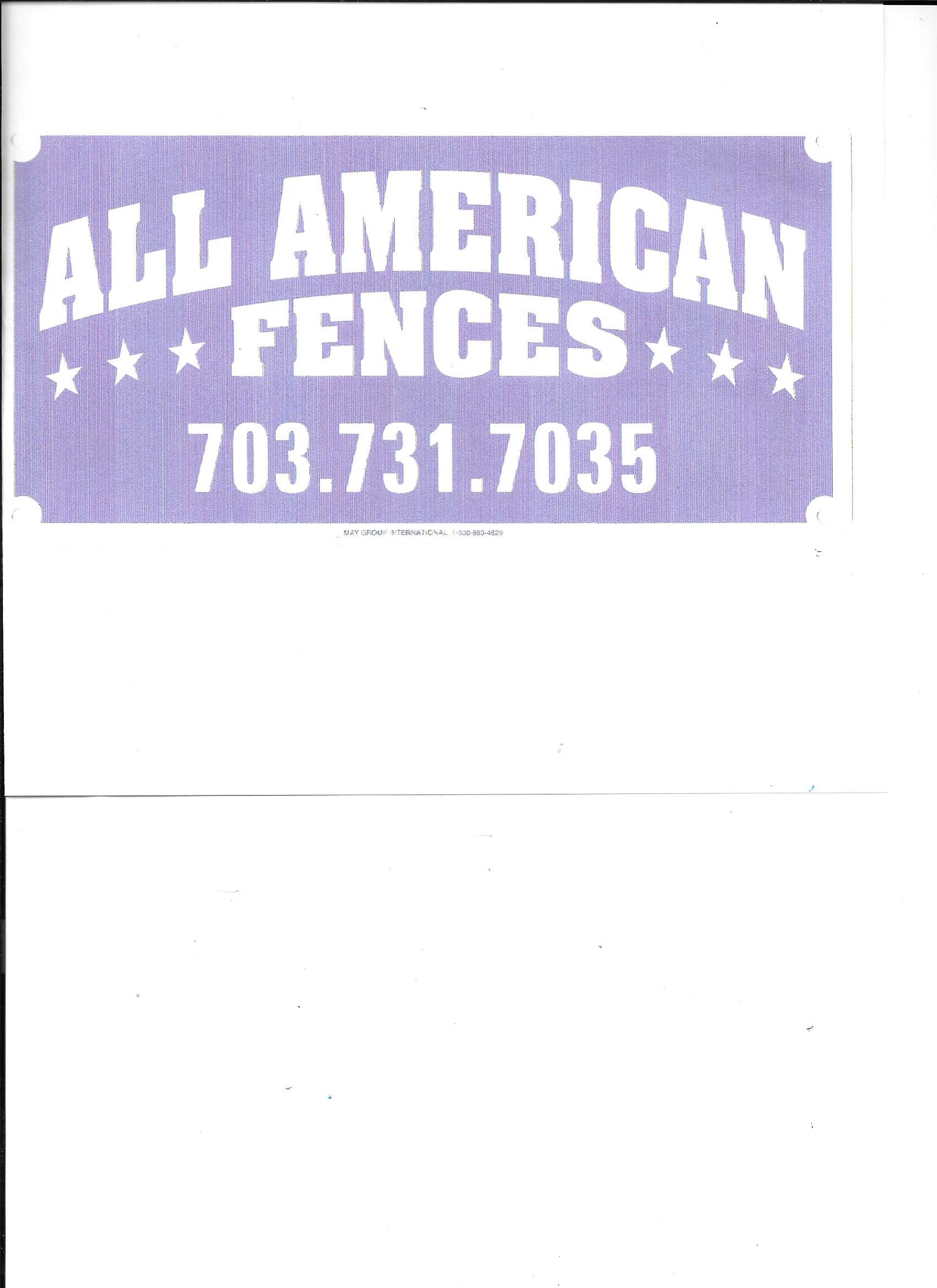 All American Fences, Inc. Logo