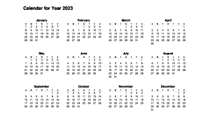 Calendar 2023 with 12 months | Printable Calendar