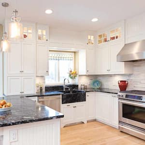 well lit open concept kitchen