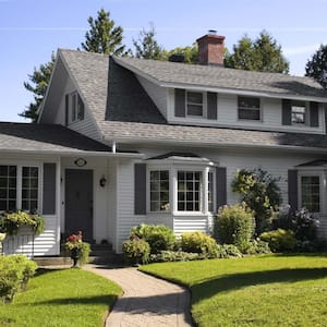 A white house exterior