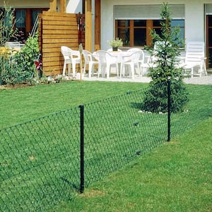 backyard house with chain link fence 