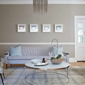 interior living room decor with white trim wall