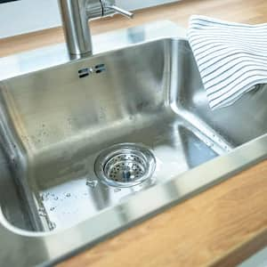 dish cloth on kitchen sink