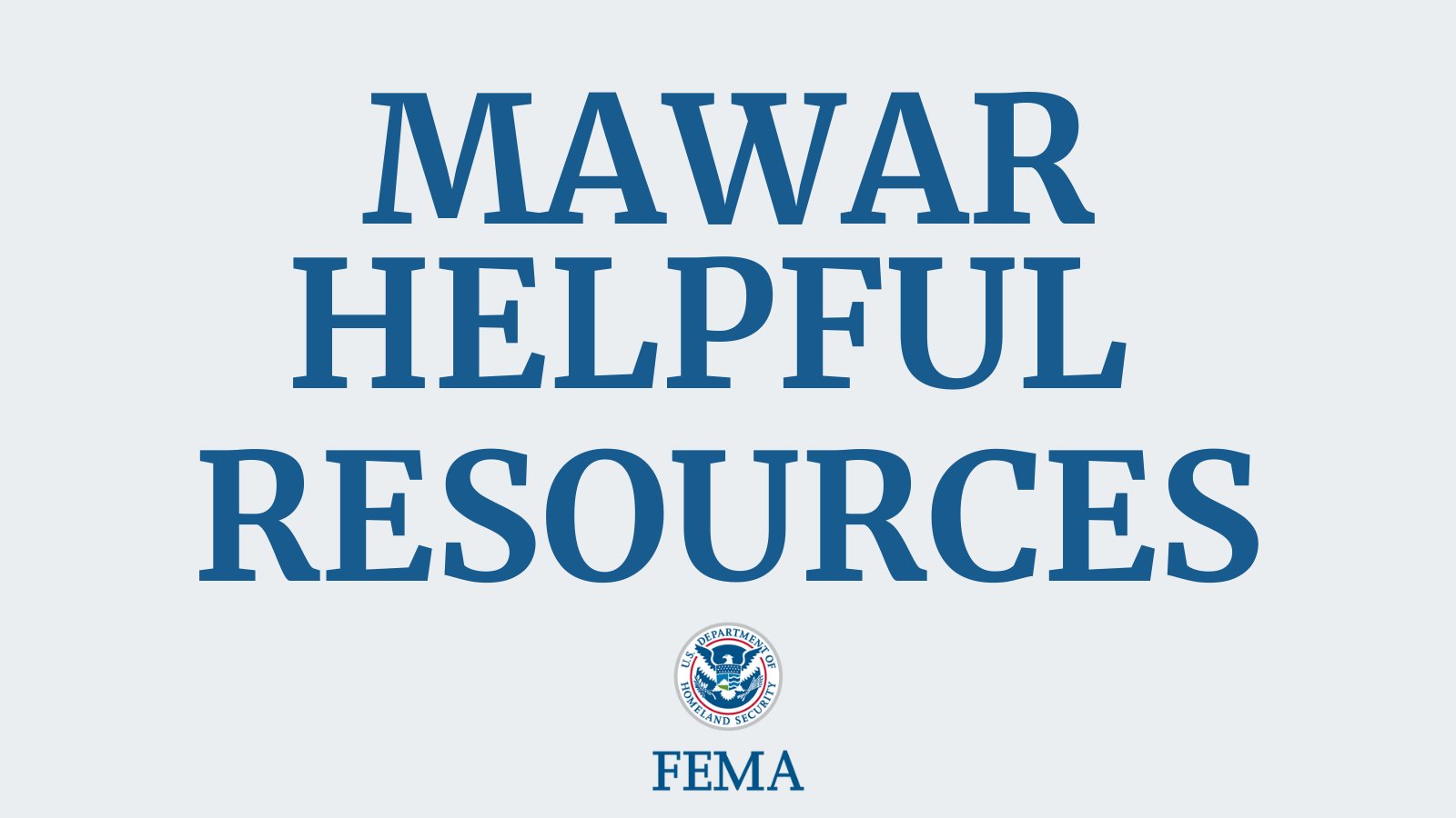 "Mawar Helpful Resources"