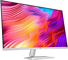 HP M32fw FHD Monitor, Full HD (1920 x 1080), AMD FreeSync, Ceramic white with silver stand