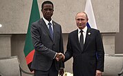 Edgar Lungu na Vladimir Putin