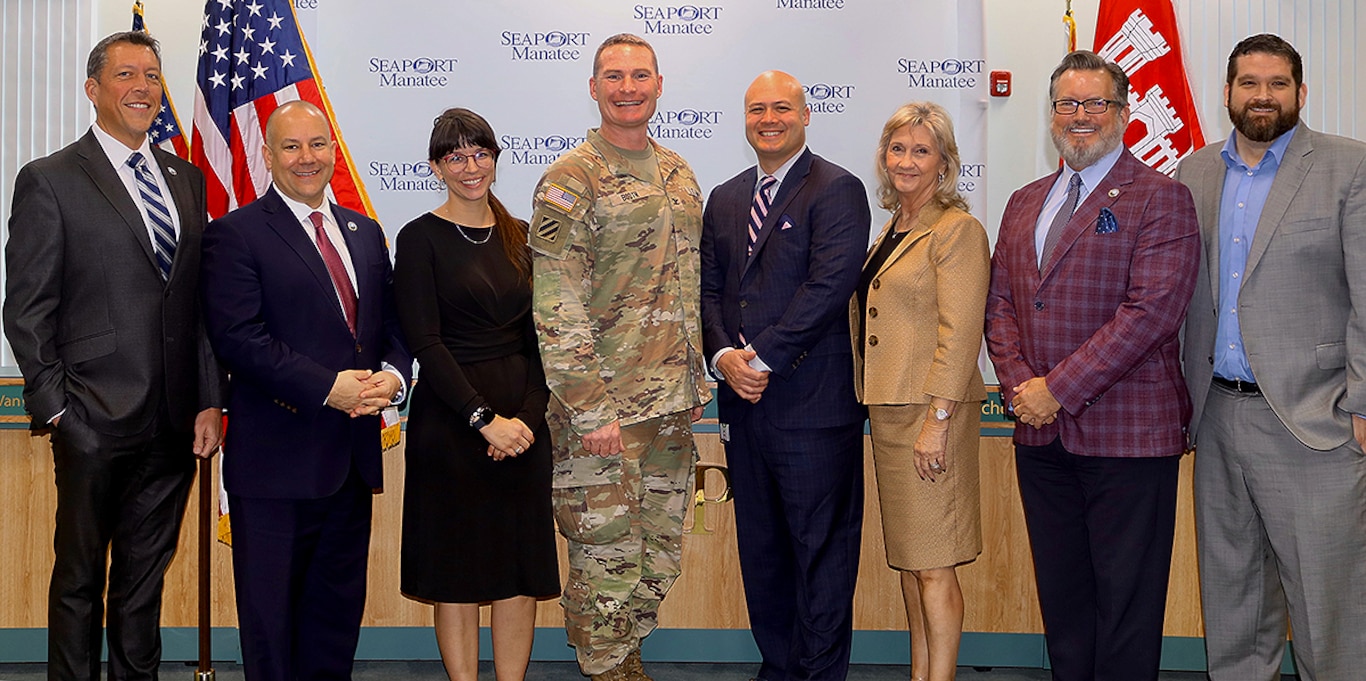 USACE, SeaPort Manatee signing ceremony and tour