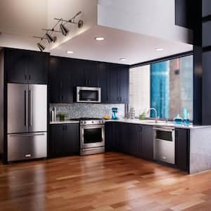 a newly remodeled kitchen with smart appliances