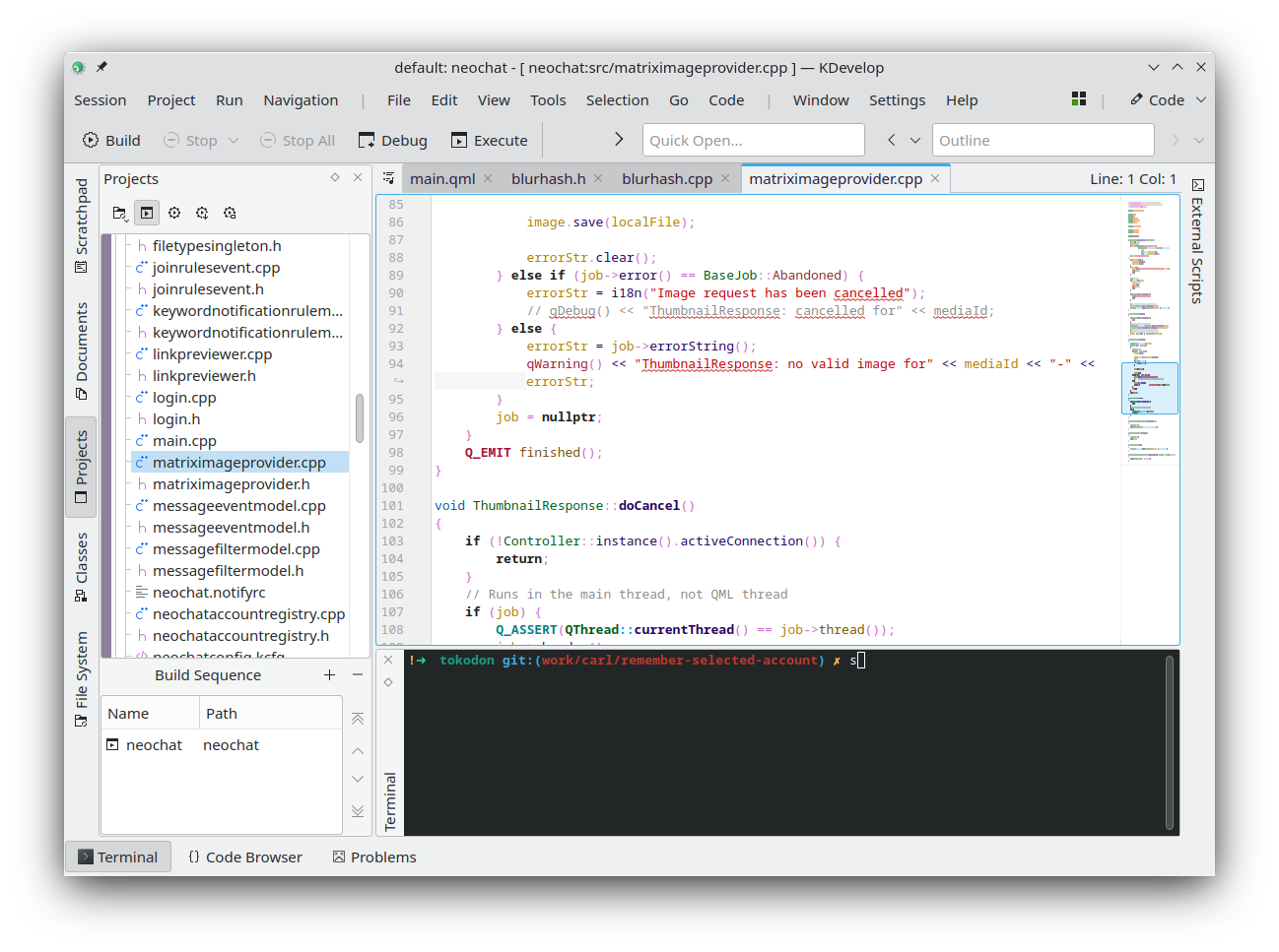 KDevelop Screenshot