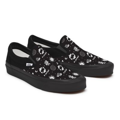 Customs+B%26W+Zodiac+Pisces+Total+Black+Slip-On