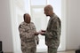 LTG Scott Spellmon, the 55th Chief of Engineers, presents Major General Essa bin Ali Al Kubaisi, his counterpart in the Qatar Emiri Corps of Engineers, with a USACE castle at the QECE headquarters.  The visit was to discuss the strong partnership between USACE and the QECE. The Qatar Emiri Corps of Engineers, USACE’s sister organization, leads planning, design, and construction for the Qatar Armed Forces.   This was a follow-on to a recent visit by Gen. Al Kubaisi to USACE’s HQ in Washington D.C.  USACE is currently working with our Qatari partners, QECE, on the design/construction of missile defense and fighter aircraft infrastructure.