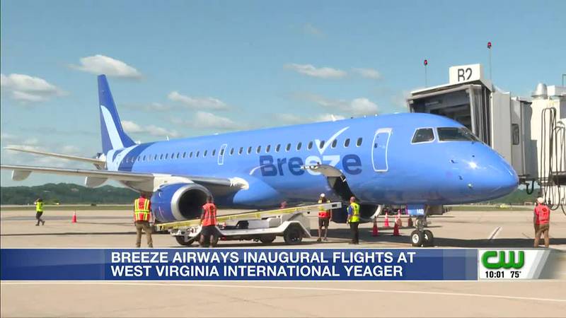 Breeze Airways celebrates inaugural flights at W.Va. International Yeager Airport