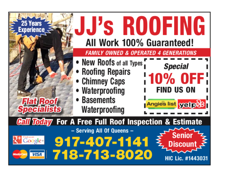 JJs Roofing Logo