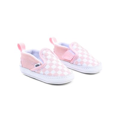 Infant+Checkerboard+Slip-On+Hook+And+Loop+Crib+Shoes+%280-1+year%29