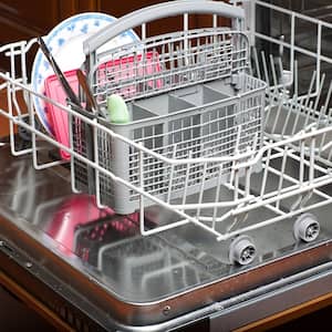 Dishwasher with lime buildup