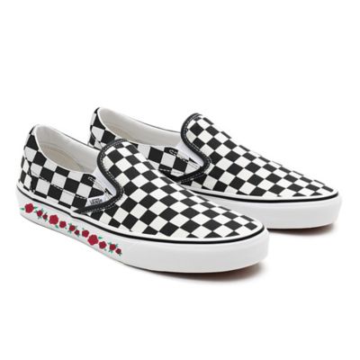 Customs+Checkerboard+Rose+Slip-On