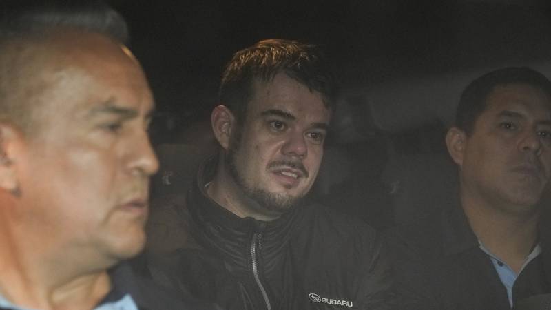 Dutch citizen Joran van der Sloot is driven in a police vehicle from the Ancon I...