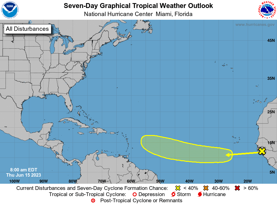 during the early to middle part of next week.
Formation chance through 48 hours...low...near 0 percent.
Formation chance through 7 days...low...20 percent.