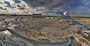 Workers pour the foundation for the mission control facility of the long range discrimination radar on Aug. 28, 2018 at Clear Space Force Station in Alaska.