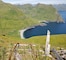 View looking down the tramway from the upper camp to the lower camp at the Cape Prominence Formerly Used Defense Site, an award-winning environmental cleanup project for the U.S. Army Corps of Engineers – Alaska District.