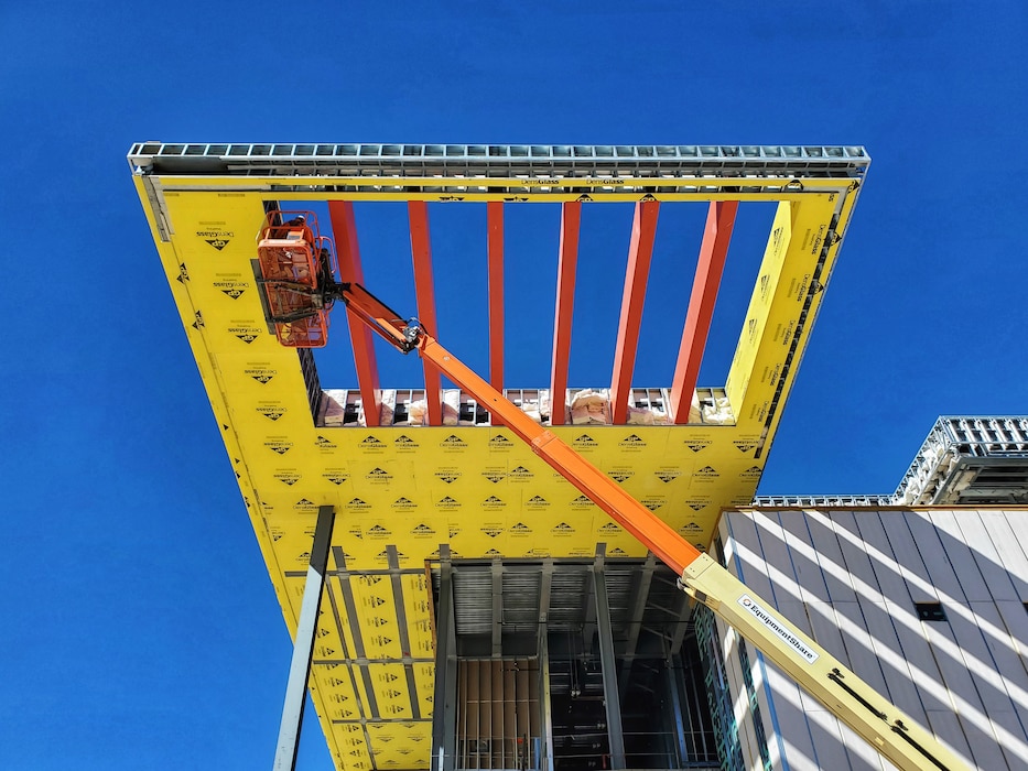 Construction of the Defense Threat Reduction Agency’s new Administration Building on Kirtland Air Force Base, Feb. 28, 2023. Photo by Richard Banker. This photo received the Commander's Choice Award in the annual district photo drive. Check out all the 2023 photos at the link below.