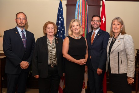 The U.S. Army appointed four new Civilian Aides to the Secretary of the Army during an investiture ceremony on July 13, 2023, at the Pentagon, as Secretary of the Army Christine Wormuth swore in (left to right) Keith A. Baranow, from South Royalton, Vermont; Susan L. Malone from Reno, Nevada; Logan O. Morris from Leesville, Louisiana; Donna A. White from Albuquerque, New Mexico. CASAs promote good relations between the Army and the public, advise the secretary about regional issues, support the total Army workforce, and assist with recruiting and helping our Soldiers as they transition out of the military. 