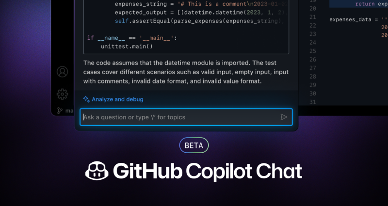 GitHub Copilot Chat beta now available for every organization