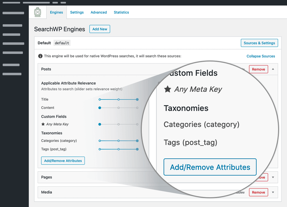 Taxonomies screenshot