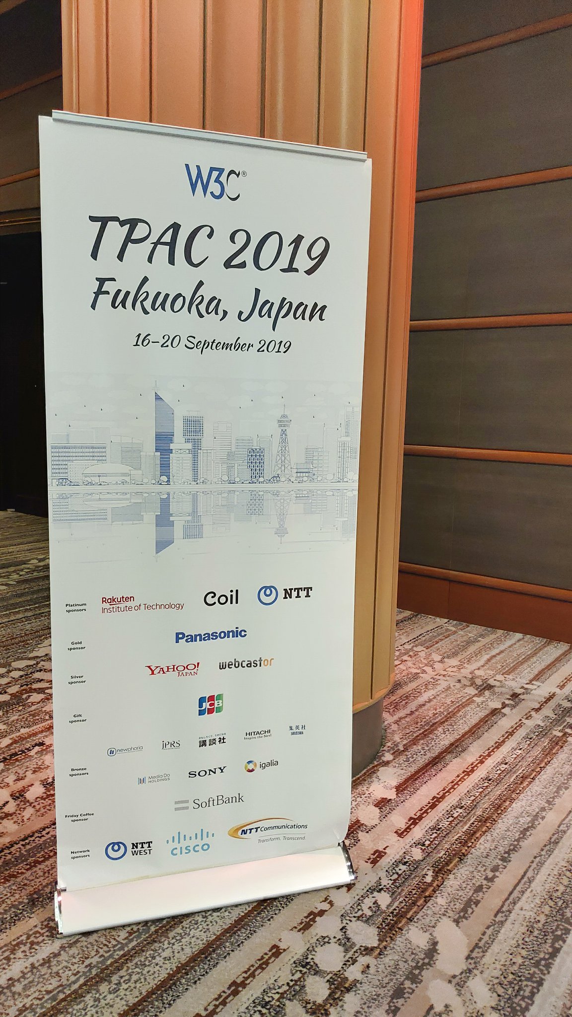 Banner for the W3C TPAC 2019 event