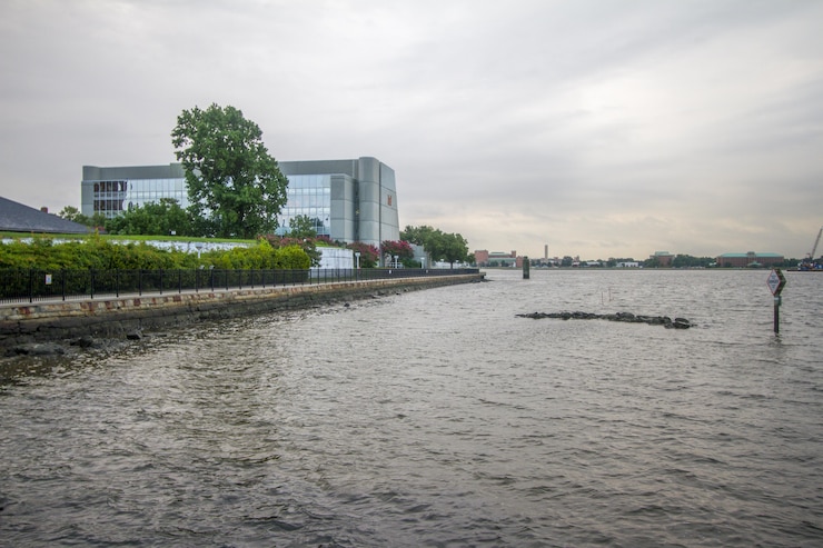 NORFOLK, Va. -- A new day dawns on the Norfolk District's Waterfield Building and Fort Norfolk near downtown Norfolk, July 28, 2017. (U.S. Army photo/Patrick Bloodgood)