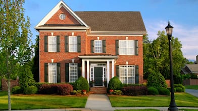 A traditional brick house