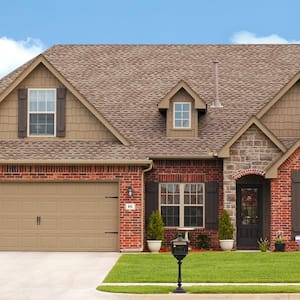 A luxurious brick house