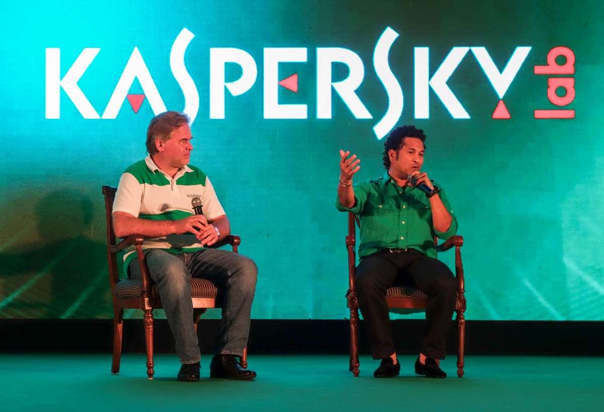 Sachin Tendulkar launching Kaspersky Kids program in India