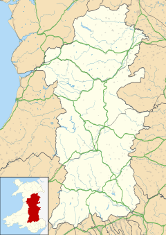 Llyswen is located in Powys