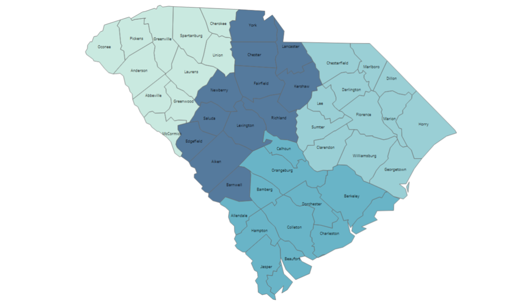 Map of SC Counties