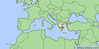 Location of Thessaloniki