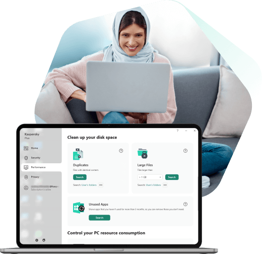 Clean up disk space with Kaspersky