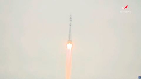 A Soyuz-2.1b rocket booster with a Fregat upper stage and the lunar landing spacecraft Luna-25 blasts off from a launchpad at the Vostochny Cosmodrome in the far eastern Amur region, Russia, in this still image from video taken August 11, 2023. Roscosmos/Handout via REUTERS ATTENTION EDITORS - THIS IMAGE HAS BEEN SUPPLIED BY A THIRD PARTY. MANDATORY CREDIT.