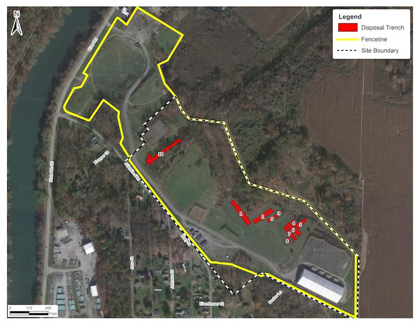 An aerial view of the Shallow Land Disposal Area project site.