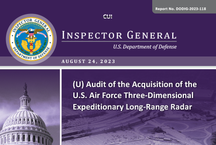 Audit of the Acquisition of the U.S. Air Force Three‑Dimensional Expeditionary Long-Range Radar