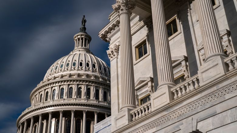 The Capitol Dome and the West Front of the House of Representatives are seen in Washington, Monday, April 17, 2023. (AP Photo/J. Scott Applewhite)