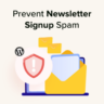 How to pevent newsletter signup spam in WordPress