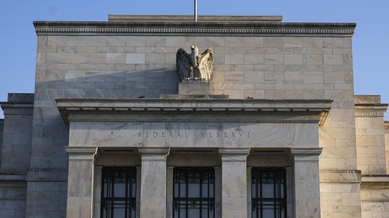 The Marriner S. Eccles Federal Reserve Board Building is seen on September 19, 2022 in Washington, DC. 