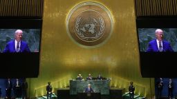 U.S. President Joe Biden addresses the 78th Session of the U.N. General Assembly in New York City, U.S., September 19, 2023.  REUTERS/Mike Segar