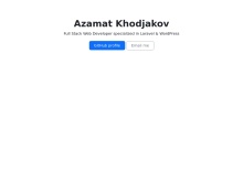 Azamat Xodjakov shaxsiy blogi