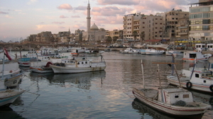 Small Syrian harbour in Tartus