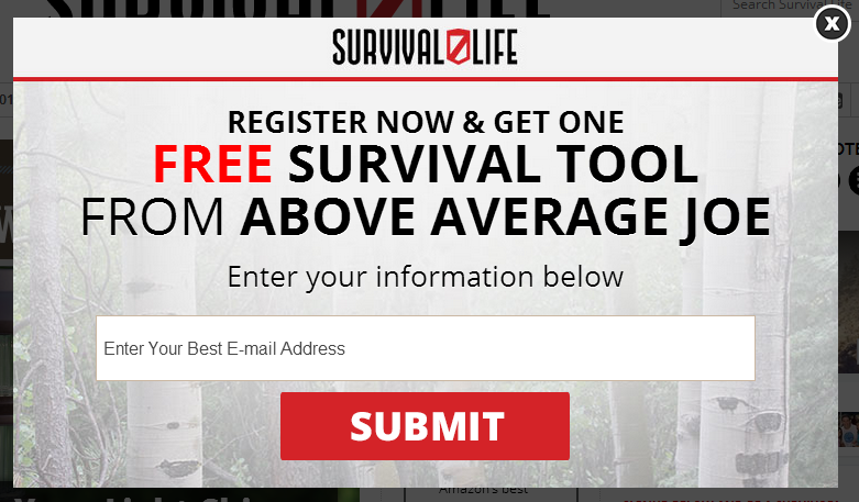 Survival Life Popup