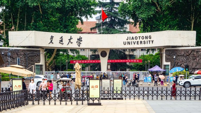 Mandatory Credit: Photo by Roberto Machado Noa/Shutterstock (13149825c)
Entrance to the Jiaotong University
Daily Life In Xi'an, China - 02 Jul 2022